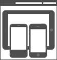 Smartphone layout vector image