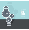 Abstract background with the clock vector image
