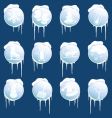 Winter icons vector image