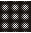 Seamless pattern white polka dots black background vector image