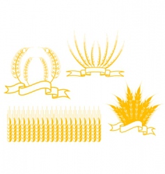 Agriculture symbols vector image