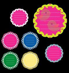 Cute frames with birds vector image
