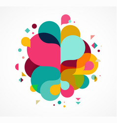 Colorful abstract background poster with splash vector image