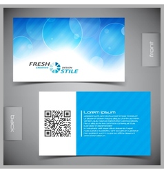 Set of creative business cards vector image