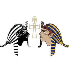 Egyptian pharaon head vector image