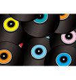 Record montage vector image