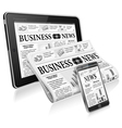 Concept - Digital News vector image