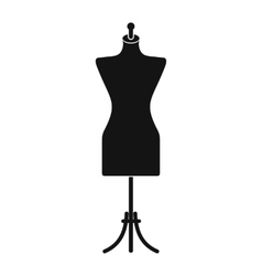 Dressmaker model icon vector image
