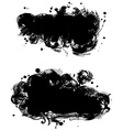 Black banner vector image