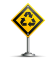 Pole with Environment Icon vector image