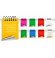 Set with color tags vector image