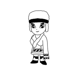 Man cartoon vector image