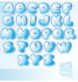 Ice font vector image