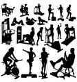 Fitness women vector image