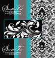 Floral card vector image