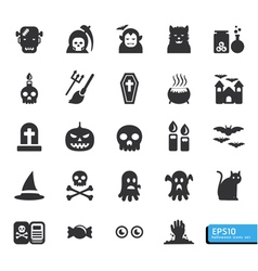 Halloween icon set vector image