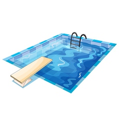 A swiming pool vector image