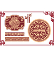 Set of Oriental Design Elements vector image