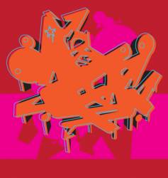 Graffiti graphic vector image