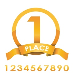 Award badge golden vector image