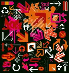 Graphic arrow vector image