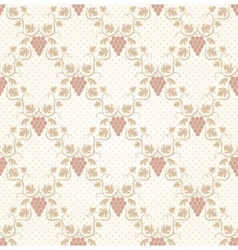 Seamless grape pattern vector image