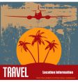 Tropical beach travel vector image