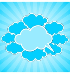 Clouds frames vector image