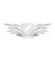 Feather shield vector image
