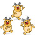 Funny rudolf vector image