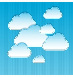 Clouds frames vector image