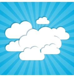 Clouds frames vector image