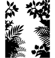 Nature silhouette background vector image