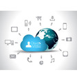 Cloud Computing concept background vector image