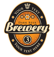 Label with the inscription brewery vector image