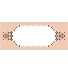 Template frame design for greeting card vector image