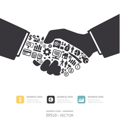 Elements are small icons Finance vector image