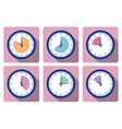 Set clock vector image
