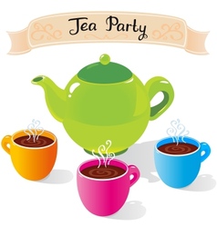 Tea party vector image