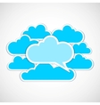 Clouds frames vector image