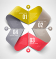 Abstract shape with infographics elements vector image