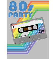 Retro Party Poster vector image