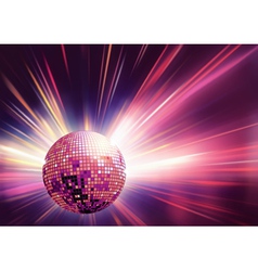 Disco ball vector image