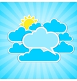 Clouds frames vector image