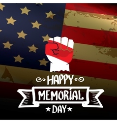 Happy Memorial Day background Happy Memorial Day background vector image