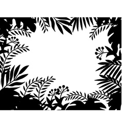 Nature silhouette background vector image