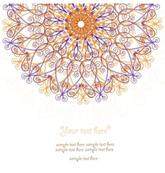 Vintage invitation card Template frame design for vector image