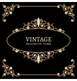 Jewelry gold vignette vector image