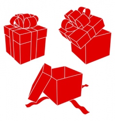 Gift boxes vector image