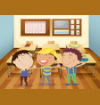 Kids at school vector image